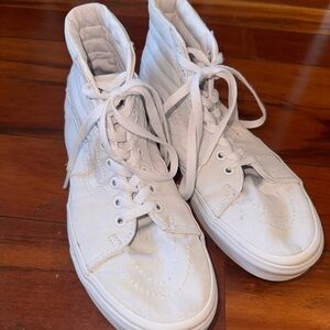 Vans high top white